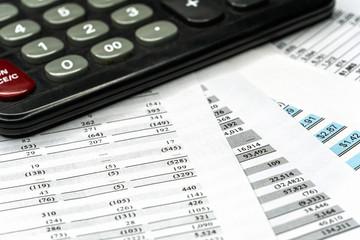 Business Financing Accounting Banking Concept, finances and calculate about cost to real estate investment and in other, tax system.