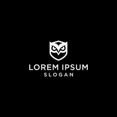 owl logo simple premium