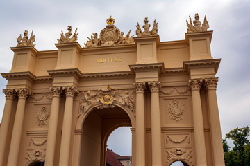 Fototapeta na wymiar Brandenburg gate at Louise Square, Potsdam, Germany