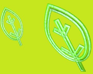 3d illustration of tree icon leaf