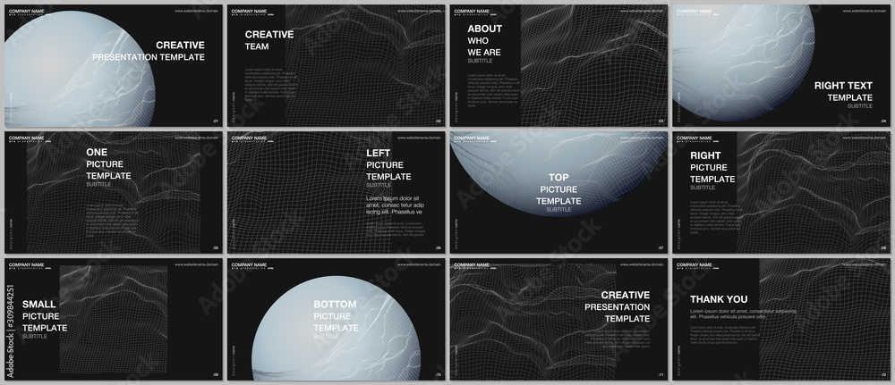Canvas Prints presentation design vector template, multipurpose template for presentation slide, flyer, brochure c