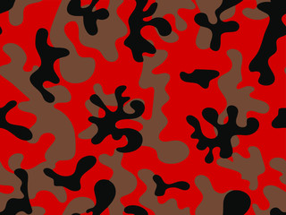 Full seamless abstract military camouflage skin pattern vector for decor and textile. Army masking texture design for textile fabric printing and wallpaper. Design for wear.
