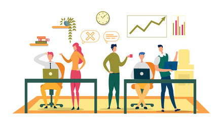 Active Discussion Work Department, Flat Banner.