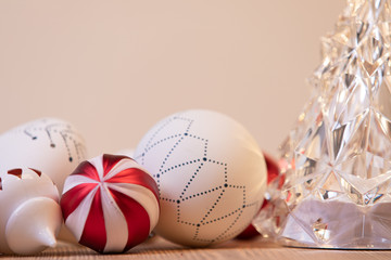 Merry Christmas - Baubles On Snow With Fir Branches