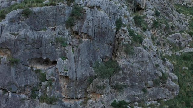 gorge in the mountains of sa calobra Mallorca Spain