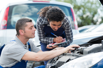 auto mechanic outdoors