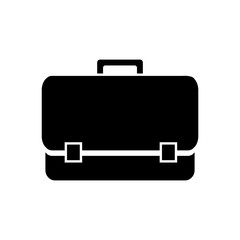 briefcase vector icon, logo isolated on white background