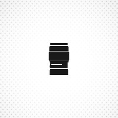 camera lens vector icon for mobile concept and web apps design