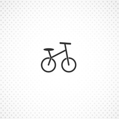 Bicycle simple vector icon for mobile concept and web apps design