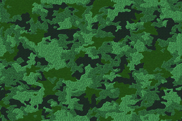 Full Seamless Dirty Army Camouflage Pattern Texture Vector. Military Camo Skin for Decor and Textile. Old Army masking design for hunting textile fabric printing and wallpaper.