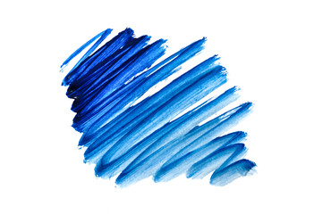 Smear, lines, a few strokes made by a brush.