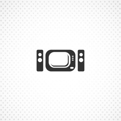 Home theater vector icon for mobile concept and web apps design