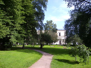Palace Park (Slottsparken) surrounding Oslo Royal Palace.