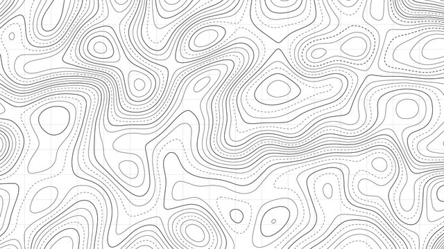Topographic map lines background. Abstract vector illustration.