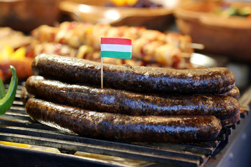 Traditional hungarian meat foodish name is hurka