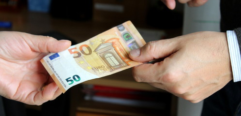 Fototapeta premium Banconota da 50 Euro - affari
