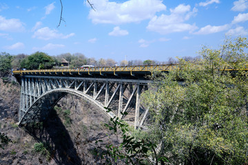 Obraz premium Victoria Falls Bridge, Zimbabwe / Zambia border