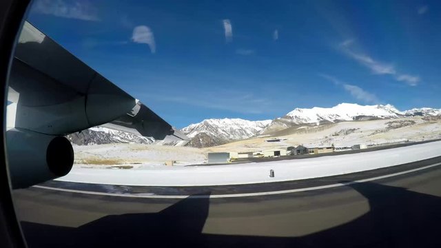 Telluride Airport Takeoff From North Toward South