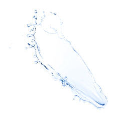 Fototapeta na wymiar Abstract splash of water isolated on white