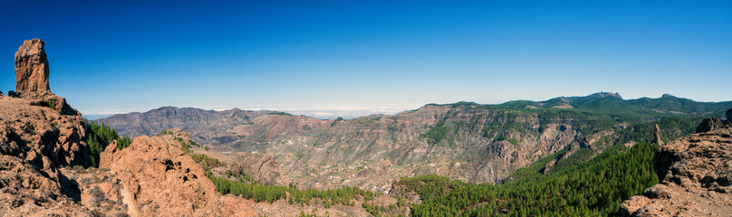 Panoramica del Roque Nublo - Gran canaria