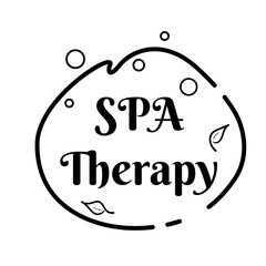 Abstract spa therapy logo pictogram for lifestyle design. Wellness business template. Beauty salon icon in line. Vector natural pictogram on isolated white background