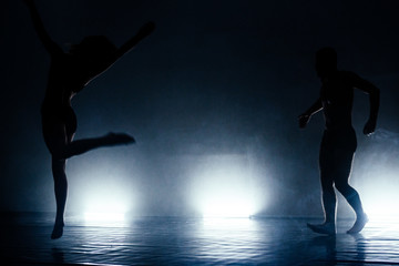 Fototapeta na wymiar Contemporary ballet dancers