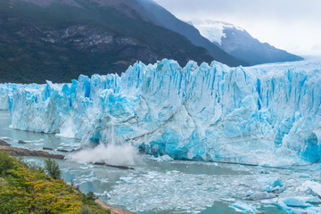 Beautiful view of Perito Moreno Glacier in Los Glaciares National Park - Santa Cruz Province - El Calafate, Argentina