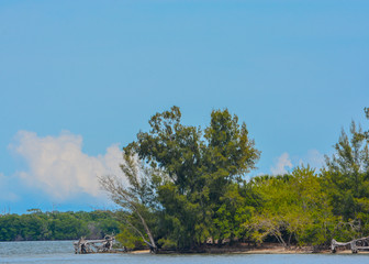 Island on Indian River Lagoon at Vero Beach, Indian River County, Florida US