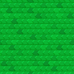 Abstract seamless pattern of tiles fitted to each other, in green colors