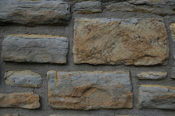 Closeup texture of old brick wall