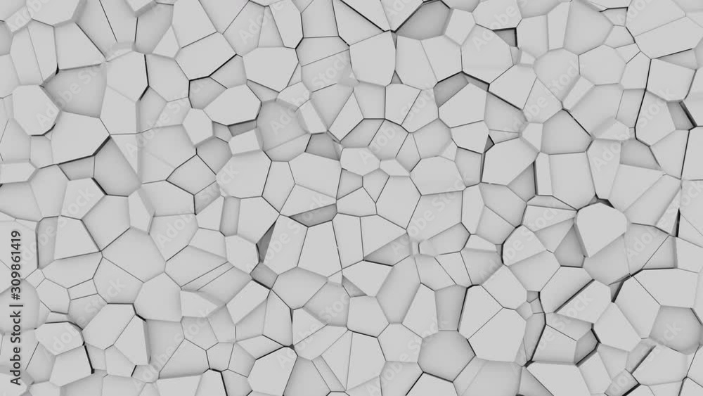 Poster destroyed moving gray surface. seamless loop.