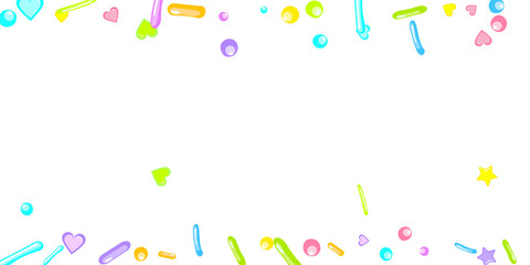 Sprinkles grainy. Cupcake dessert bakery confetti