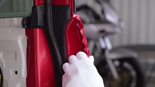 Restyling the car with vinyl wrap