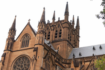 Fototapeta premium Sydney/New South Wales/ Australia/ 14-12-2019. St Mary's Cathedral . Catedral de Santa Maria / Church - igreja. 
