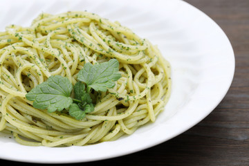 スパゲティ　バジル