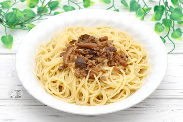 スパゲティ　茸