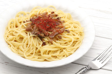 スパゲティ　茸