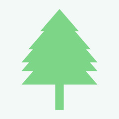 Tree vector illustration. Green tree.
