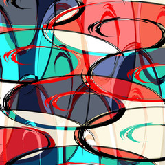 abstract color pattern in graffiti style quality illustration for your design