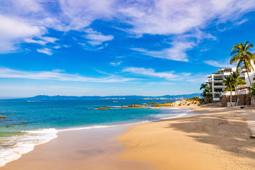 Beautiful morning at Conchas Chinas beach, Puerto Vallarta