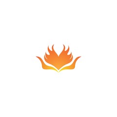 Flame logo template vector icon design