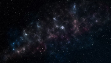 space with nebula and stars