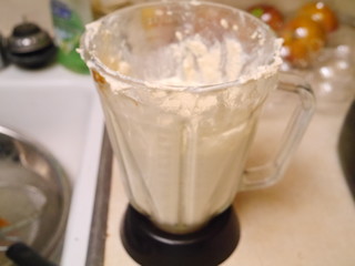 tofu in a blender