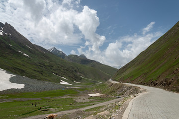 scenic Jozila pass in jammu and kashmir, India, Asia