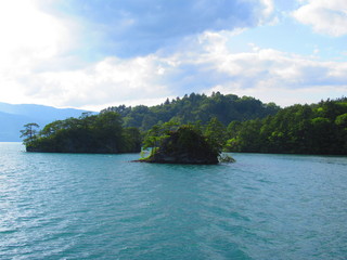 Naklejka premium 十和田湖