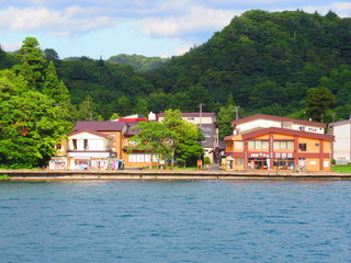 Naklejka premium 十和田湖