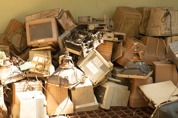 Electronic waste ready for recycling