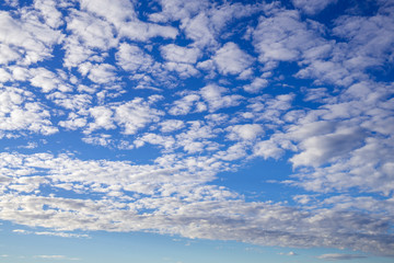 blue sky with white clouds