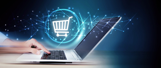 Online shopping Business icon application