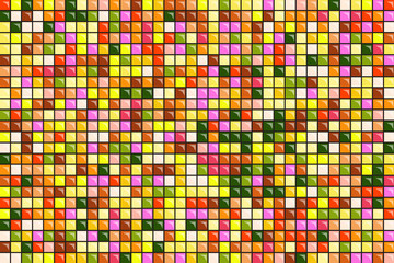 Colorful abstract square mosaic texture background